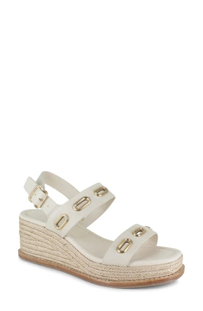 Shop Splendid Dani Slingback Espadrille Platform Wedge Sandal In Linen