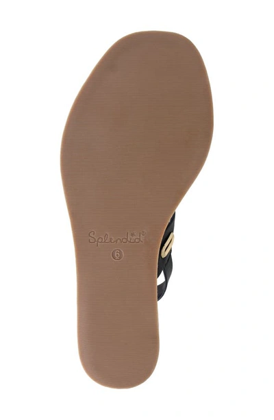 Splendid Dani Slingback Espadrille Platform Wedge Sandal In Black