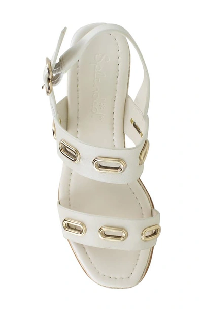 Splendid Dani Slingback Espadrille Platform Wedge Sandal In Linen