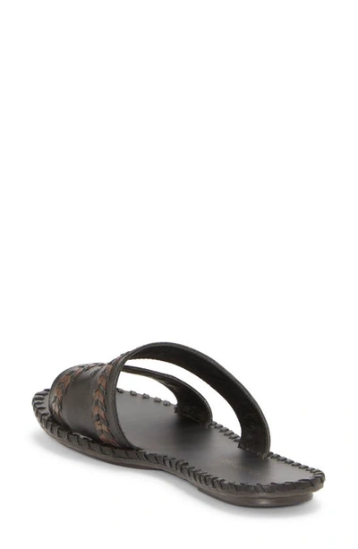 Shop Lucky Brand Zanora Slide Sandal In Black/ Array Cbrnpl