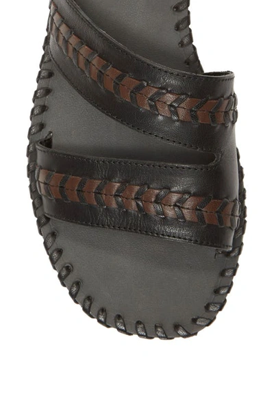 Shop Lucky Brand Zanora Slide Sandal In Black/ Array Cbrnpl