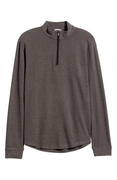 Shop Swannies Emery Quarter Zip Golf Pullover In Charcoal