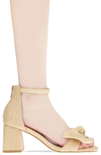 Shop Bcbgeneration Dappel Ankle Strap Sandal In Natural Raffia
