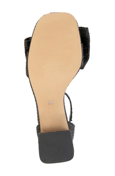 Shop Bcbgeneration Dappel Ankle Strap Sandal In Black Raffia