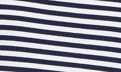 Shop Faherty Freestyle Rib T-shirt In Navy Desi Stripe