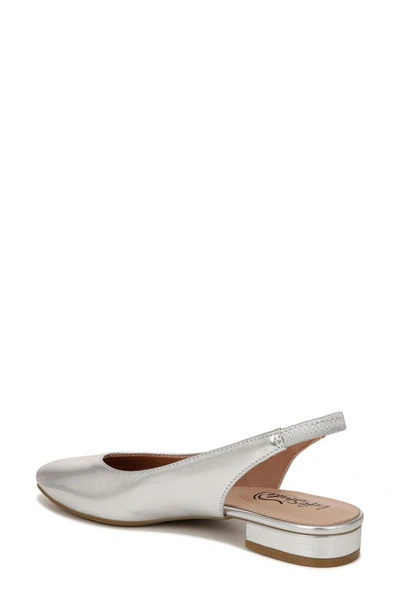 Shop Lifestride Claire Slingback Flat In Silver