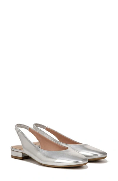 Shop Lifestride Claire Slingback Flat In Silver
