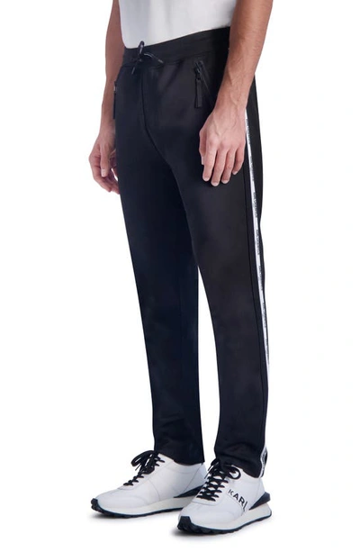 Shop Karl Lagerfeld Scuba Sweatpants In Black