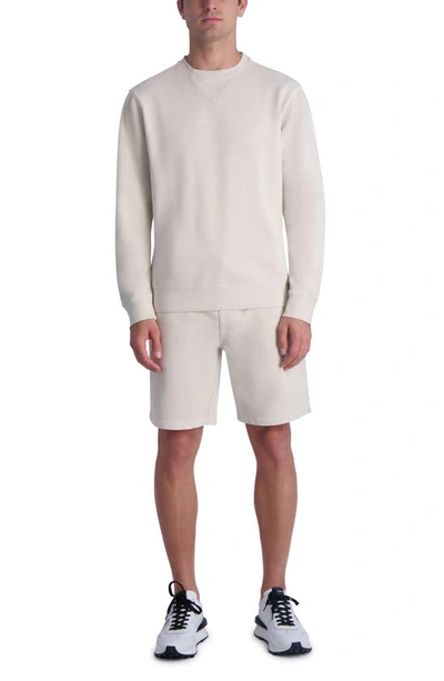 Shop Karl Lagerfeld Crewneck Sweatshirt In Natural