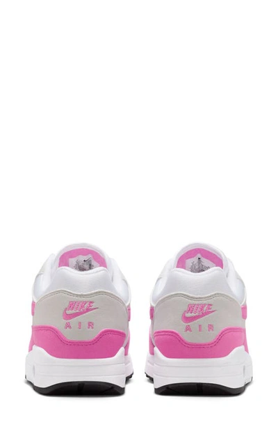 Shop Nike Air Max 1 '87 Sneaker In White/ Pink/ Grey/ Black