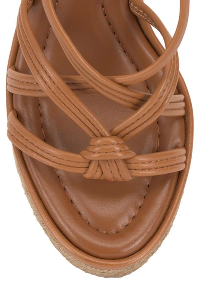 Shop Vince Camuto Delyna Espadrille Wedge Sandal In Golden Walnut