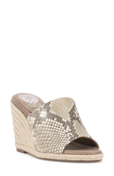 Shop Vince Camuto Fayla Wedge Sandal In Light Taupe