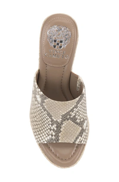 Shop Vince Camuto Fayla Wedge Sandal In Light Taupe