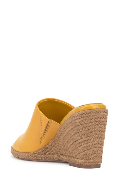 Shop Vince Camuto Fayla Wedge Sandal In Golden Sun