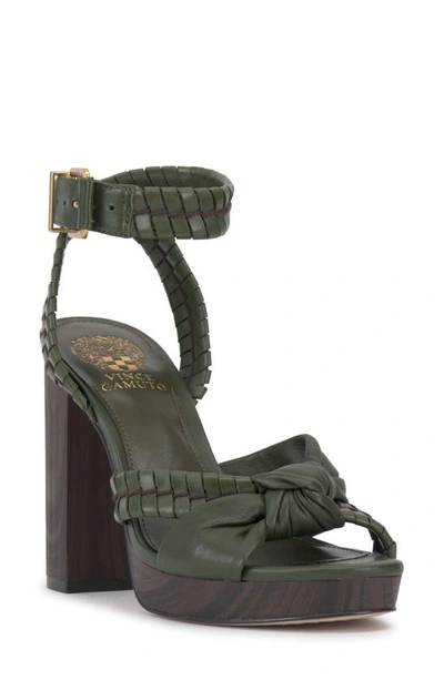 Shop Vince Camuto Fancey Ankle Strap Sandal In Lush Olive