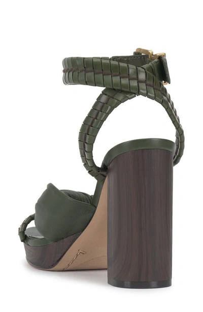 Shop Vince Camuto Fancey Ankle Strap Sandal In Lush Olive