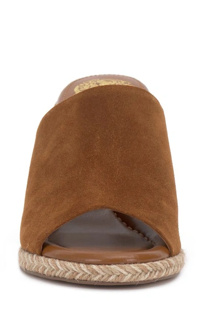 Shop Vince Camuto Fayla Wedge Sandal In Golden Walnut