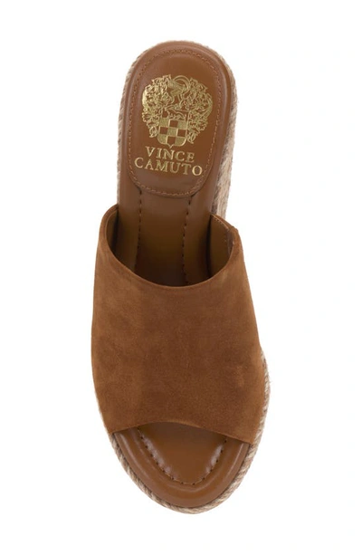 Shop Vince Camuto Fayla Wedge Sandal In Golden Walnut