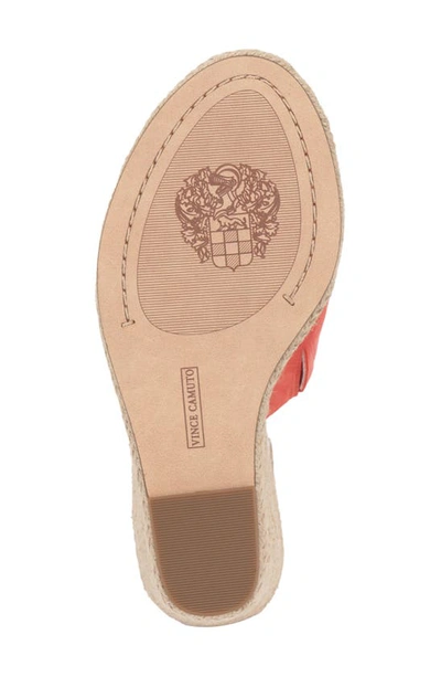 Shop Vince Camuto Fayla Wedge Sandal In Peach Pop