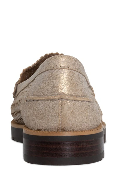 Shop Donald Pliner Tassel Loafer In Light Bronze