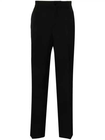 Shop Golden Goose Wool Tuxedo Trousers In Black