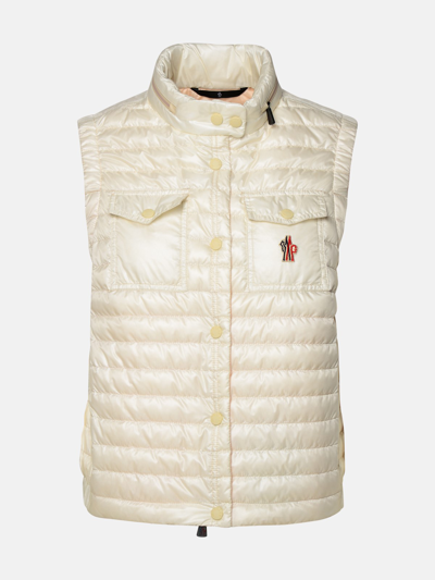 Shop Moncler 'gumiane' White Polyamide Vest