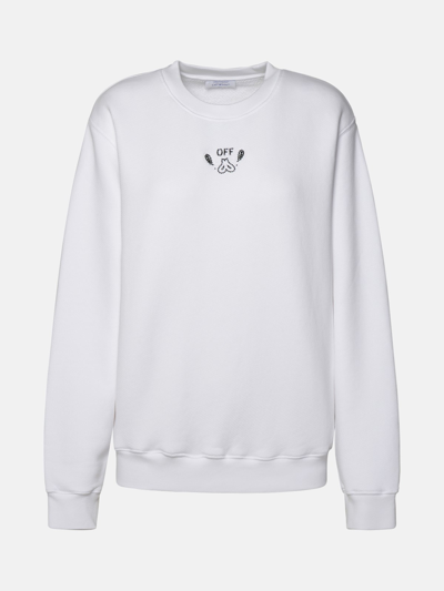 Shop Off-white White Cotton Sweatshirt