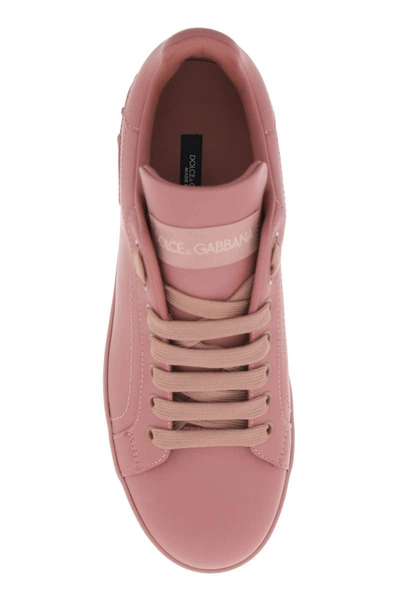 Shop Dolce & Gabbana Portofino Sneakers In Pink