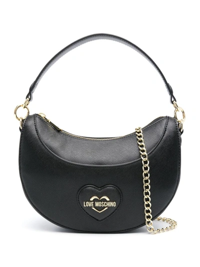 Shop Love Moschino Bag With Heart In Black