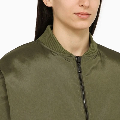 Shop Wardrobe.nyc Military Nylon Bomber Jacket In Green