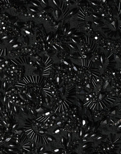 Shop Dolce & Gabbana Black Crystal-embellished Runway Women's Skirt