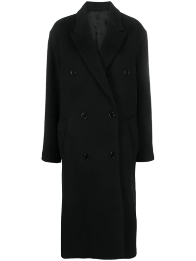 Shop Isabel Marant Theodore Double-breasted Coat In Black