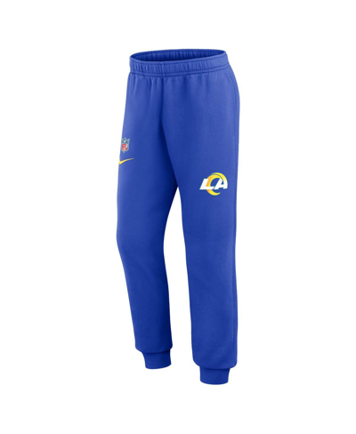 Shop Nike Men's  Royal Los Angeles Rams 2023 Sideline Club Jogger Pants