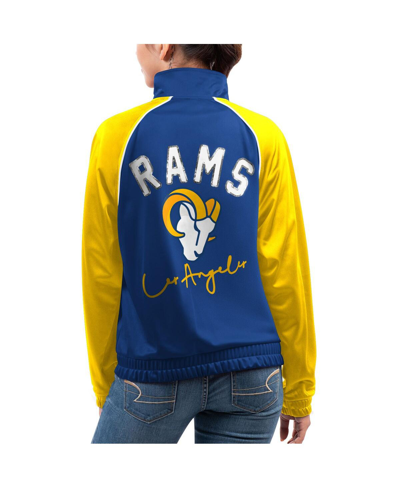 G-iii 4her By Carl Banks Women's  Royal Los Angeles Rams Showup Fashion Dolman Full-zip Track Jacket In Royal