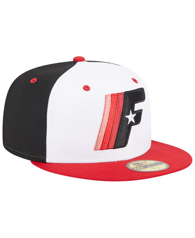New Era Men's  White Fayetteville Woodpeckers Theme Nights 1970s 59fifty Fitted Hat In White