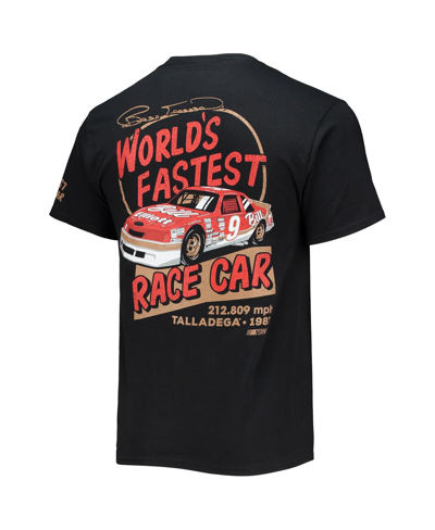 Checkered Flag Sports Men's  Black Bill Elliott Legends 3-spot T-shirt In Black