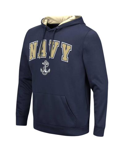 Shop Colosseum Men's  Navy Navy Midshipmen Resistanceâ Pullover Hoodie
