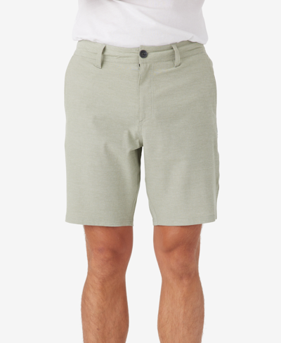 Shop O'neill Men's Reserve Light Check Hybrid 19" Outseam Shorts In Sage