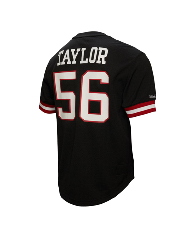 Mitchell & Ness Men's  Lawrence Taylor Black New York Giants Retired Player Name & Number Mesh Top In Black