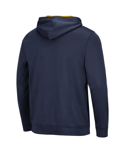 Colosseum Men's  Navy West Virginia Mountaineers Resistance Pullover Hoodie In Navy