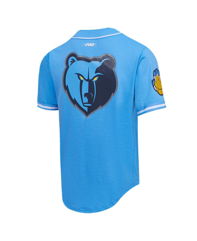 Pro Standard Men's  Ja Morant Blue Memphis Grizzlies Capsule Player Baseball Button-up Shirt In Blue