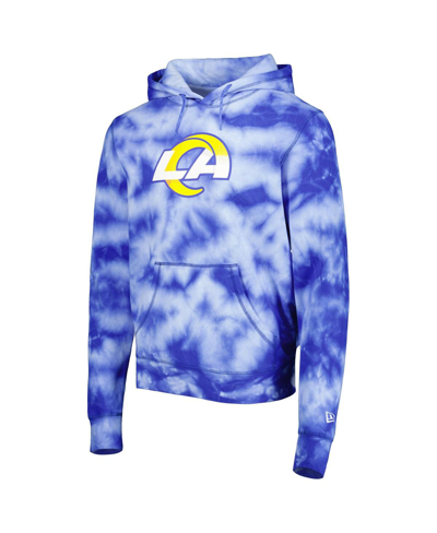 New Era Royal Los Angeles Rams Team Tie-dye Pullover Hoodie In Royal
