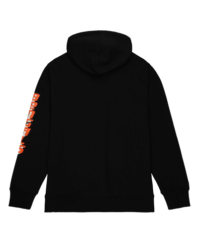 Mitchell & Ness Men's  Black Cincinnati Bengals Gridiron Classics Big Face 7.0 Pullover Hoodie In Black