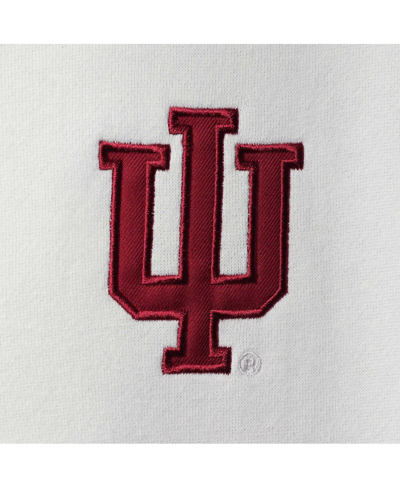 Colosseum Men's White Indiana Hoosiers Tortugas Logo Quarter-zip Jacket In White