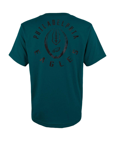 Shop Outerstuff Big Boys Green Philadelphia Eagles Liquid Camo Logo T-shirt