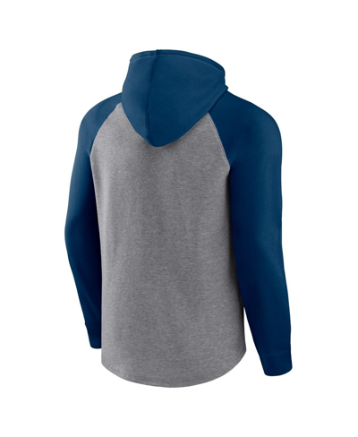 Fanatics Branded Heather Gray Chicago Bears Favorite Arch Raglan Pullover Hoodie In Heather Gray