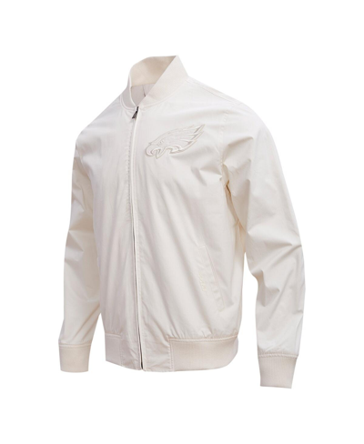 Pro Standard Men's  Cream Philadelphia Eagles Neutral Full-zip Jacket In Cream