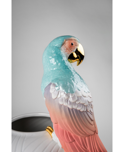 Shop Lladrò Macaw Bird Vase In Multi
