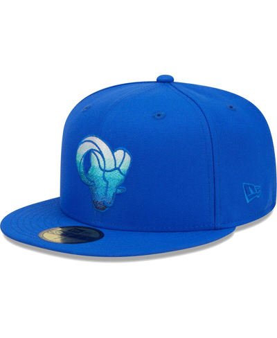 New Era Men's  Royal Los Angeles Rams Gradient 59fifty Fitted Hat In Royal