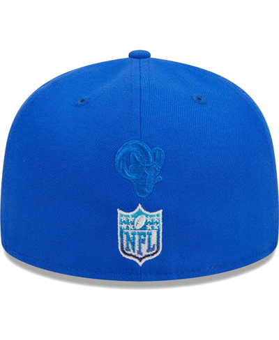 New Era Men's  Royal Los Angeles Rams Gradient 59fifty Fitted Hat In Royal